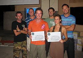 underwater video certification night
