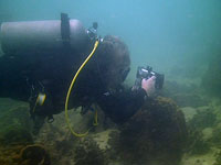 iain filming in sairee reef