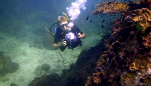 tobias during his final training dive