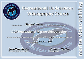 recreational videography certification