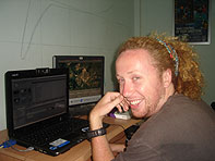 videography trainee editing the days footage